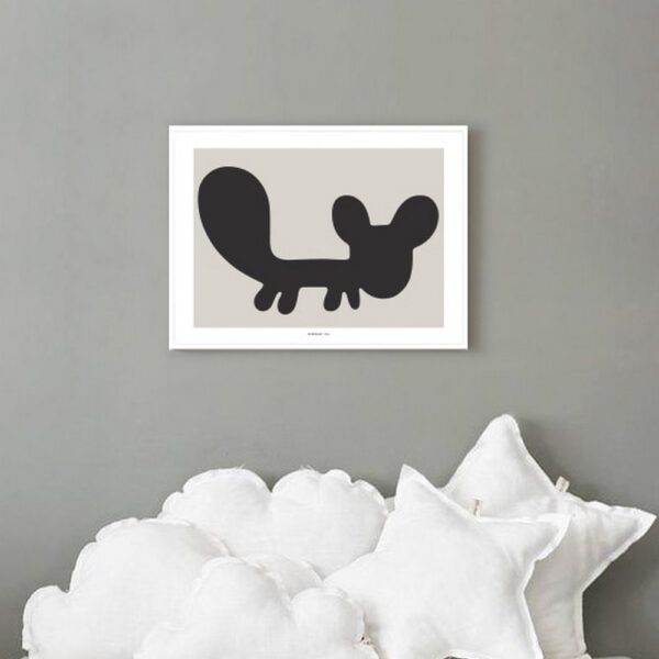 ArtPrint - Squirrel Grey